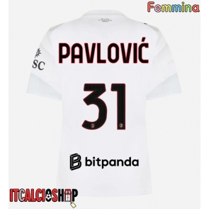 AC Milan Strahinja Pavlovic #31 Seconda Maglia Femmina 2026-27 Manica Corta
